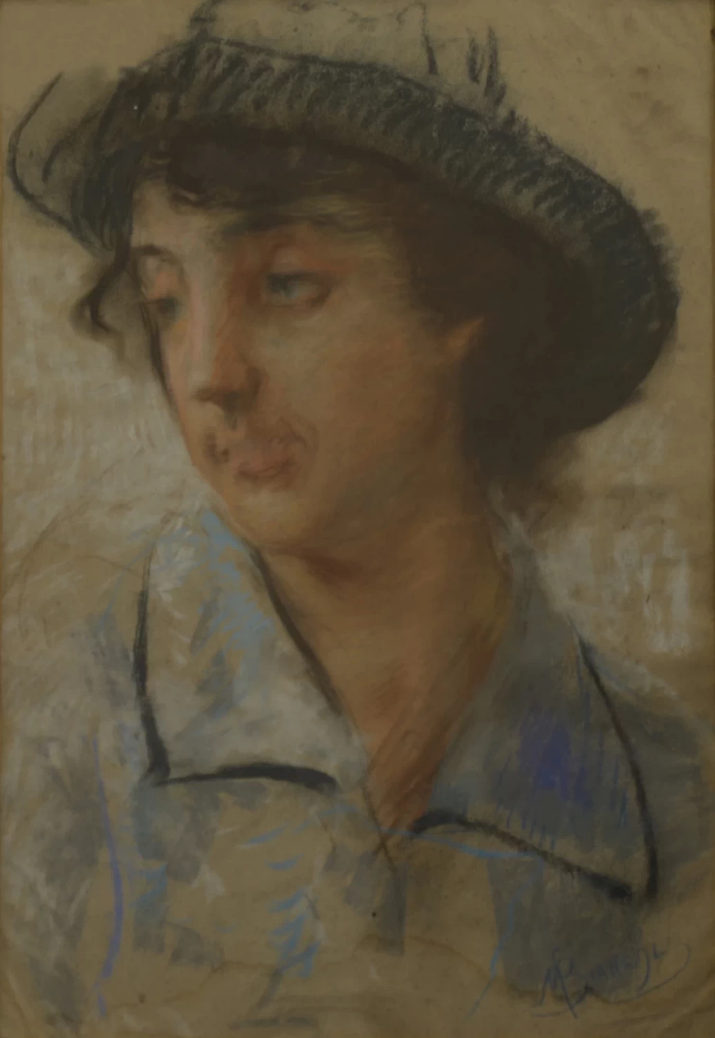 Ritratto di giovane con cappello